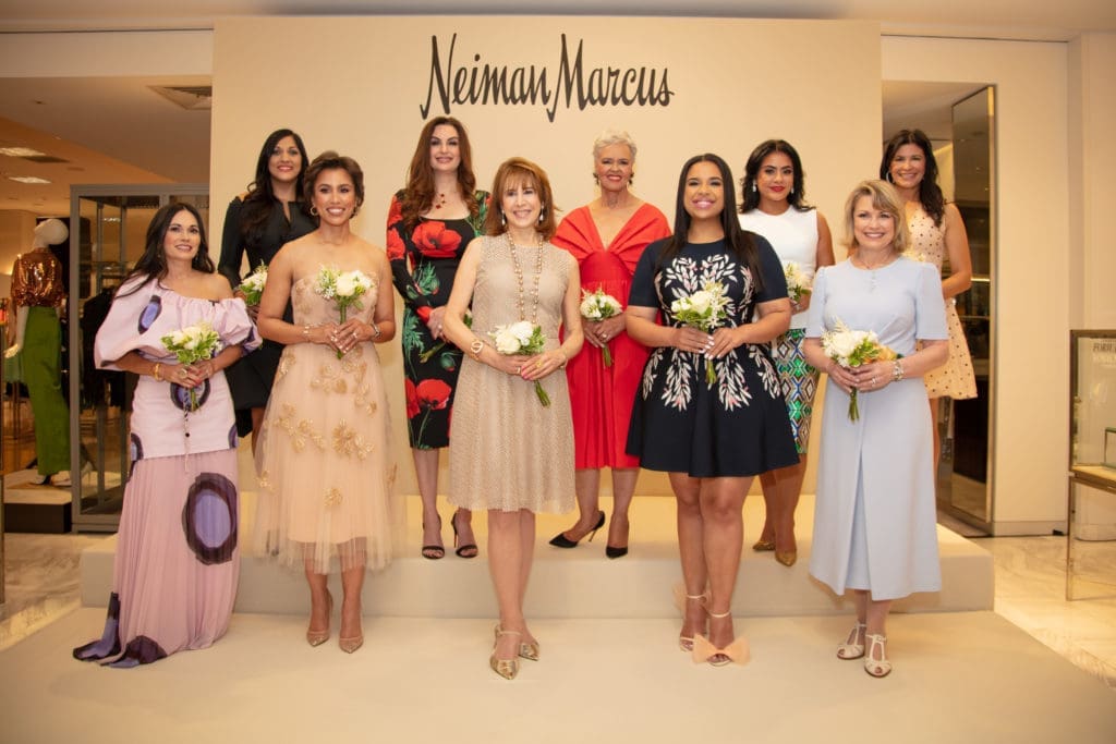 Houston Chronicle Best Dressed class of 2022 front row: Michele Leal, Dr. Crystal Wright, Vicki West, Lauren Randle and Kelley Lubanko. Back row: Dr. Sippi Khurana, Brigitte Kalai, Gayla Gardner, Elia Gabbanelli and Kristy Bradshaw. (Photo by Miroma  Photography)