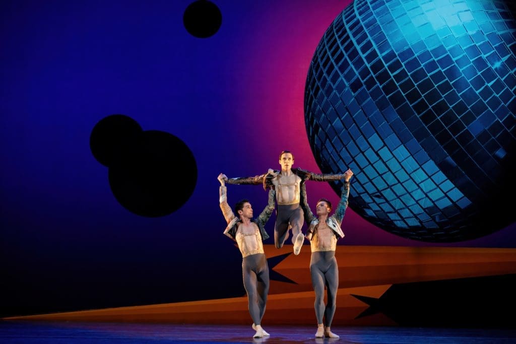 Houston Ballet principal Connor Walsh with Artists of Houston Ballet in Trey McIntyre’s Pretty Things.
 (Photo by Amitava Sarkar)