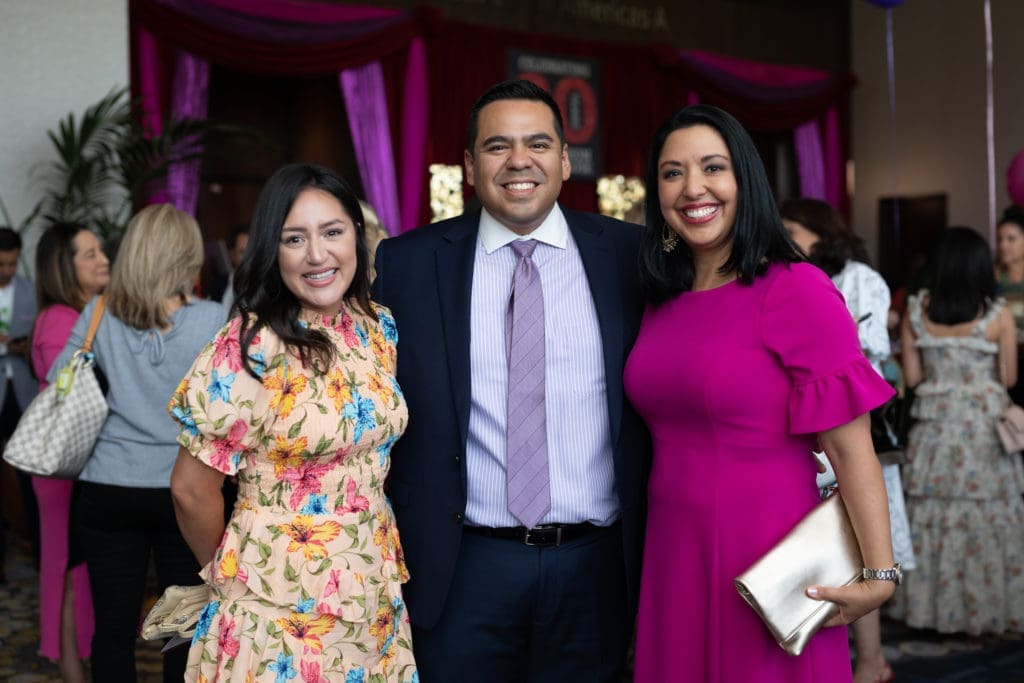 Alyssa Papa, Monica & Joe Casiano at the Latin Women's Initiative 20th anniversary luncheon (Photo by Daniel Ortiz)