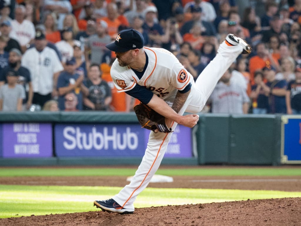 Ryan Pressly is one of the more elite closers in baseball. (Photo by F. Carter Smith)