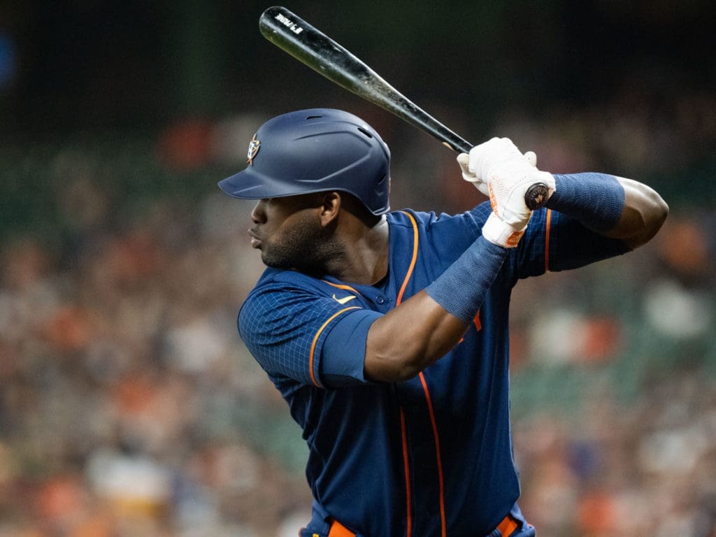 Yordan Alvarez has the type of power that even few other MLB stars can match. (Photo by F. Carter Smith)