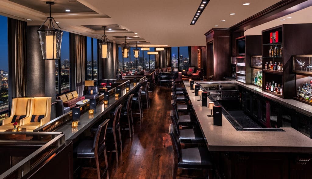 SER Steak + Spirits is the hotel’s rooftop steakhouse.