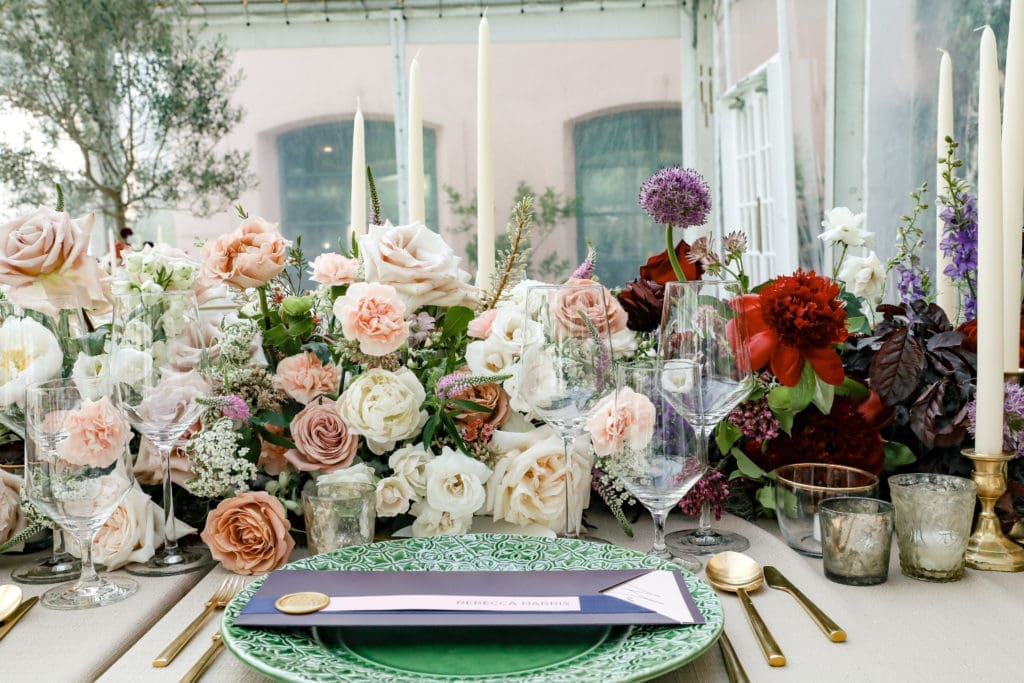 Beautiful flowers by Maxit Floral Designs at Children's Memorial Hermann al fresco dinner (Photo by Priscilla Dickson)