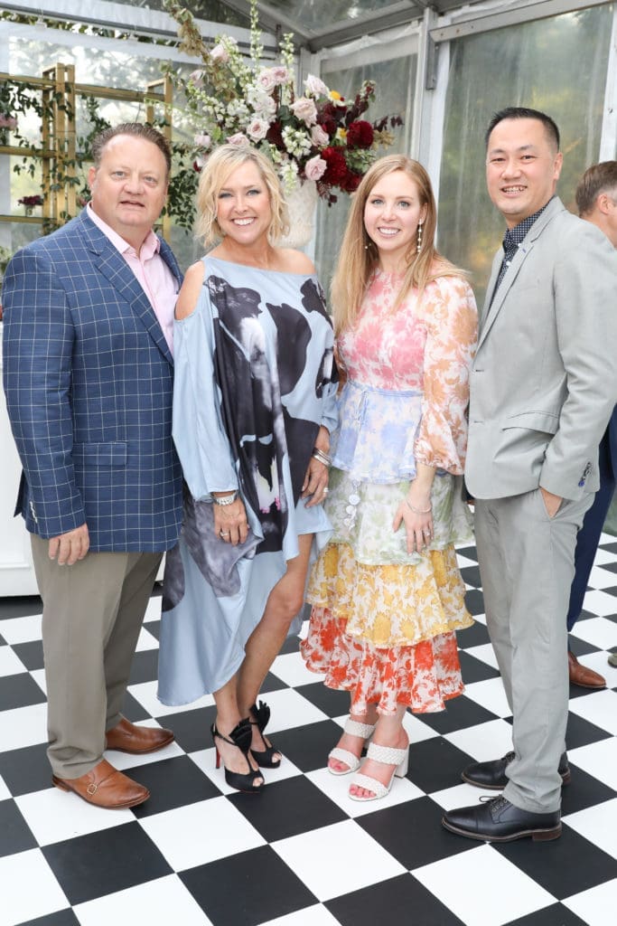 William & Nancy Mathe, Jennie Caven Adams, Dr. KuoJen Tsao at the Children's Memorial Hermann dinner (Photo by Priscilla Dickson)