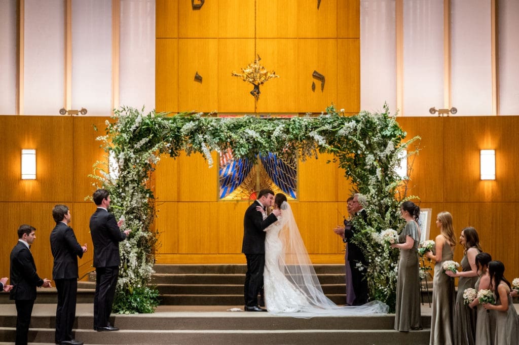 Perry Oster and Sarah Harris' wedding was a celebration. (Photo by Chris Bailey Photography)