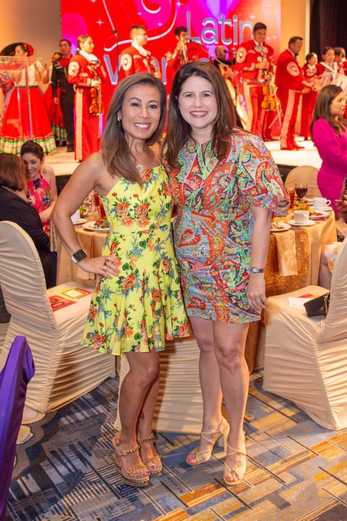 Chav Nguyen, Lisa Helfman at the Latin Women's Initiative 20th anniversary luncheon (Photo by Jacob Power)