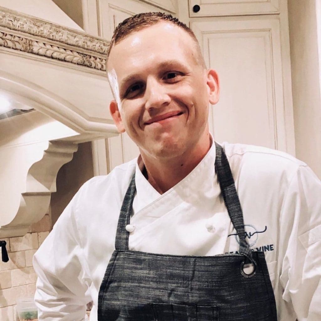 Chef Ryan Hallsted of the restaurant Pearl and Vine in Katy. (Courtesy of Food & Vine Productions)