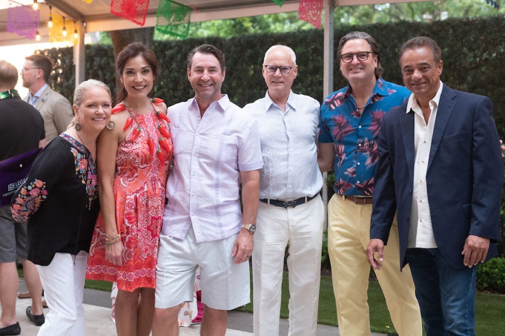 Chree Boydstun, Lisa Foronda Harper & Greg Harper, Tripp Cater, Gary Hammett, Mike Medina at the Cinco de Mayo fundraiser (Photo by Daniel Ortiz)