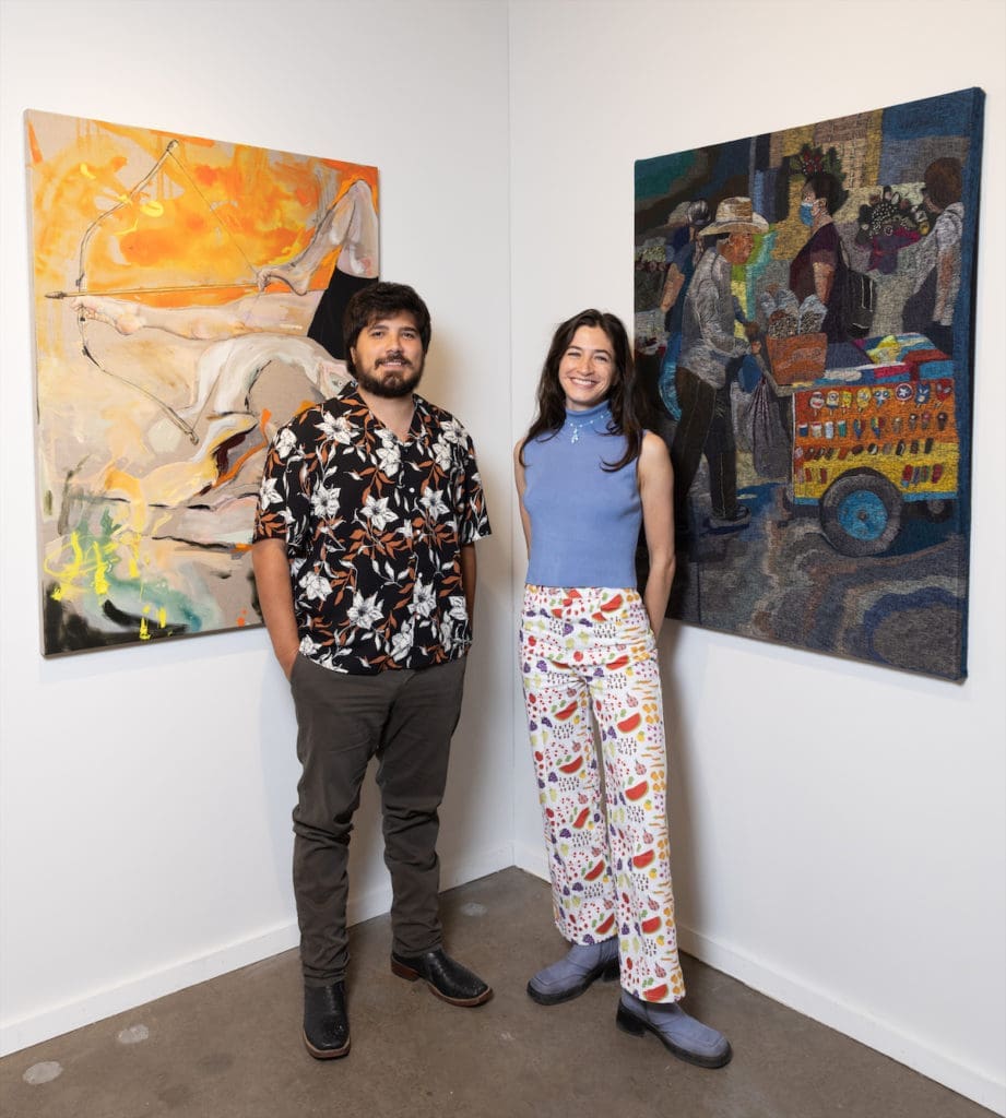 Ricky Morales, Meredith Williams (gallerists at Martha's Contemporary) (Photo by Exploredinary)
