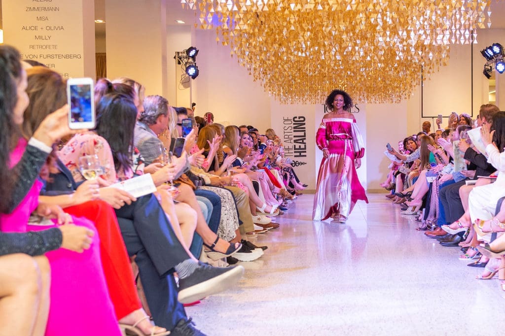 Dr. Lenaine Westney on the catwalk at The Art of Healing Foundation event at Tootsies (Photo by Jacob Powers)