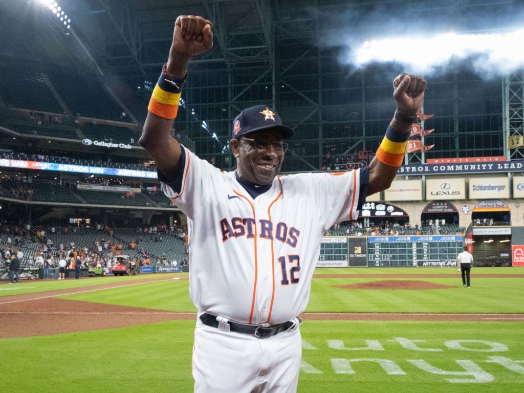 Astros manager Dusty Baker earned every bit of glory the 2,000 wins have given him. (Photo by F. Carter Smith)