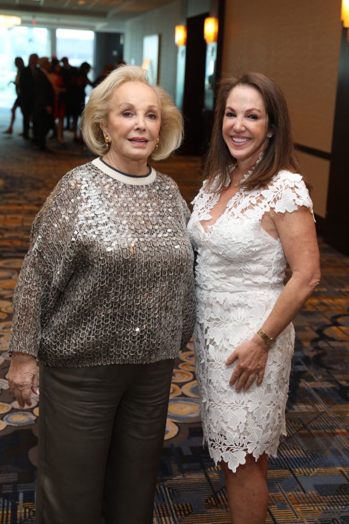 Paula Goldstein, Shayna Andrews at the Lyndon Baines Johnson Moral Courage Award dinner (Photo by Priscilla Dickson)