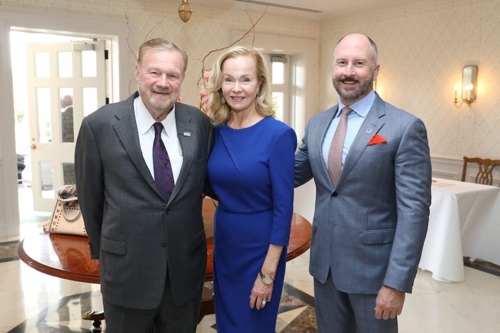 Keith Mosing, Alice Mosing,Tony Bradfield  at the Men of Distinction luncheon (Photo by Priscilla Dickson)