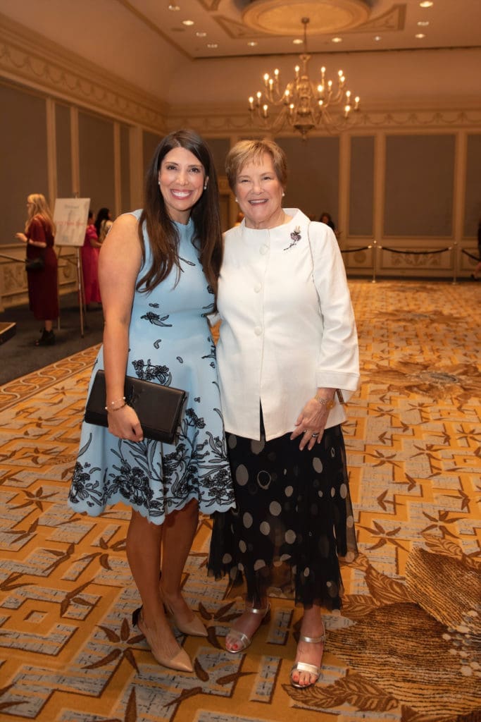 Junior League of Dallas Centennial Co-chairs Andrea Cheek and Margo Goodwin. (Photo by Tamytha Cameron)