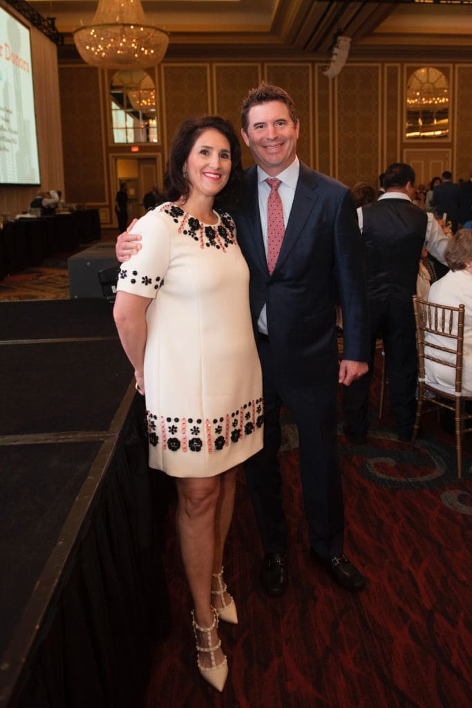 Junior League of Dallas Centennial Milestones Luncheon Co-chair Isabell Novakov Higginbotham and Trey Higginbotham. (Photo by Tamytha Cameron)