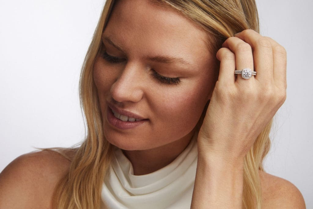 As a brand that places an emphasis on innovation, Kendra Scott made the decision to work with lab grown diamonds for The Engagement Collection. (Photo courtesy of Kendra Scott) 