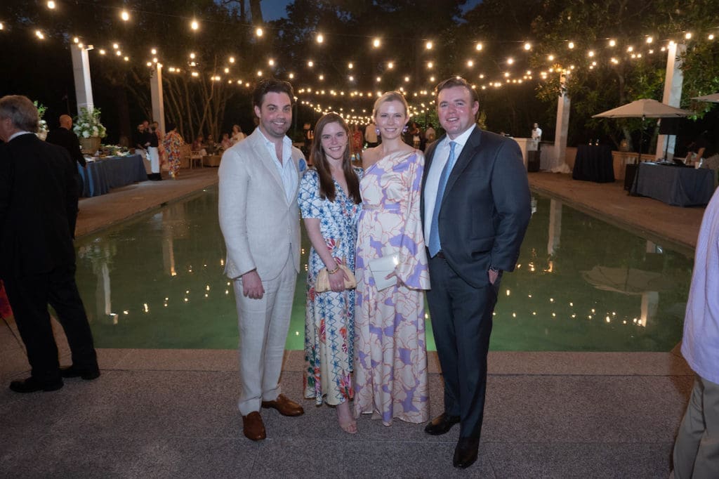 Keefer & Laura Lehner, Kristen & Taylor Landry at the Rienzi Spring Party (Photo by Wilson Parish)