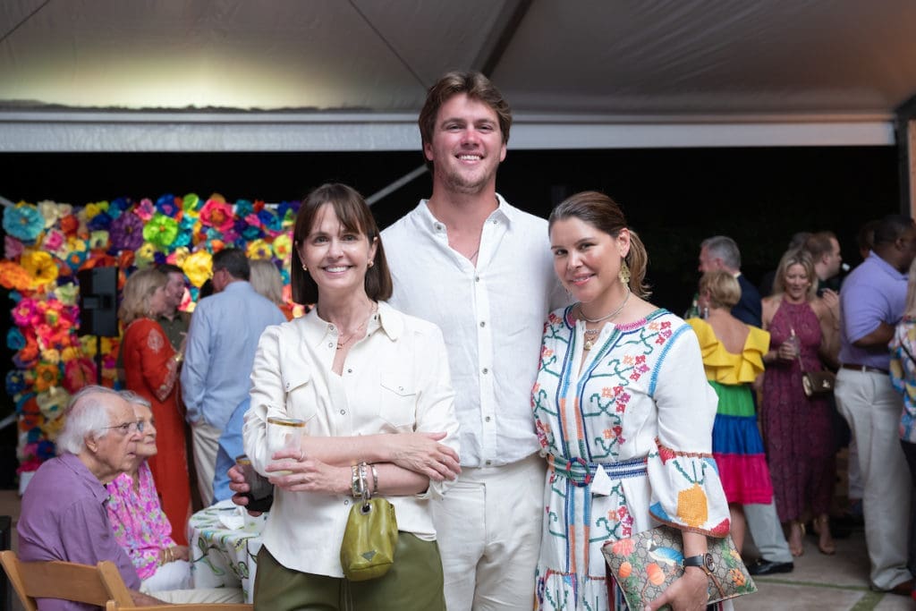 Marnie Greenwood, Griffin Greenwood, Estela Cockrell at Legacy Community Health's Cinco de Mayo fundraiser (Photo by Daniel Ortiz)