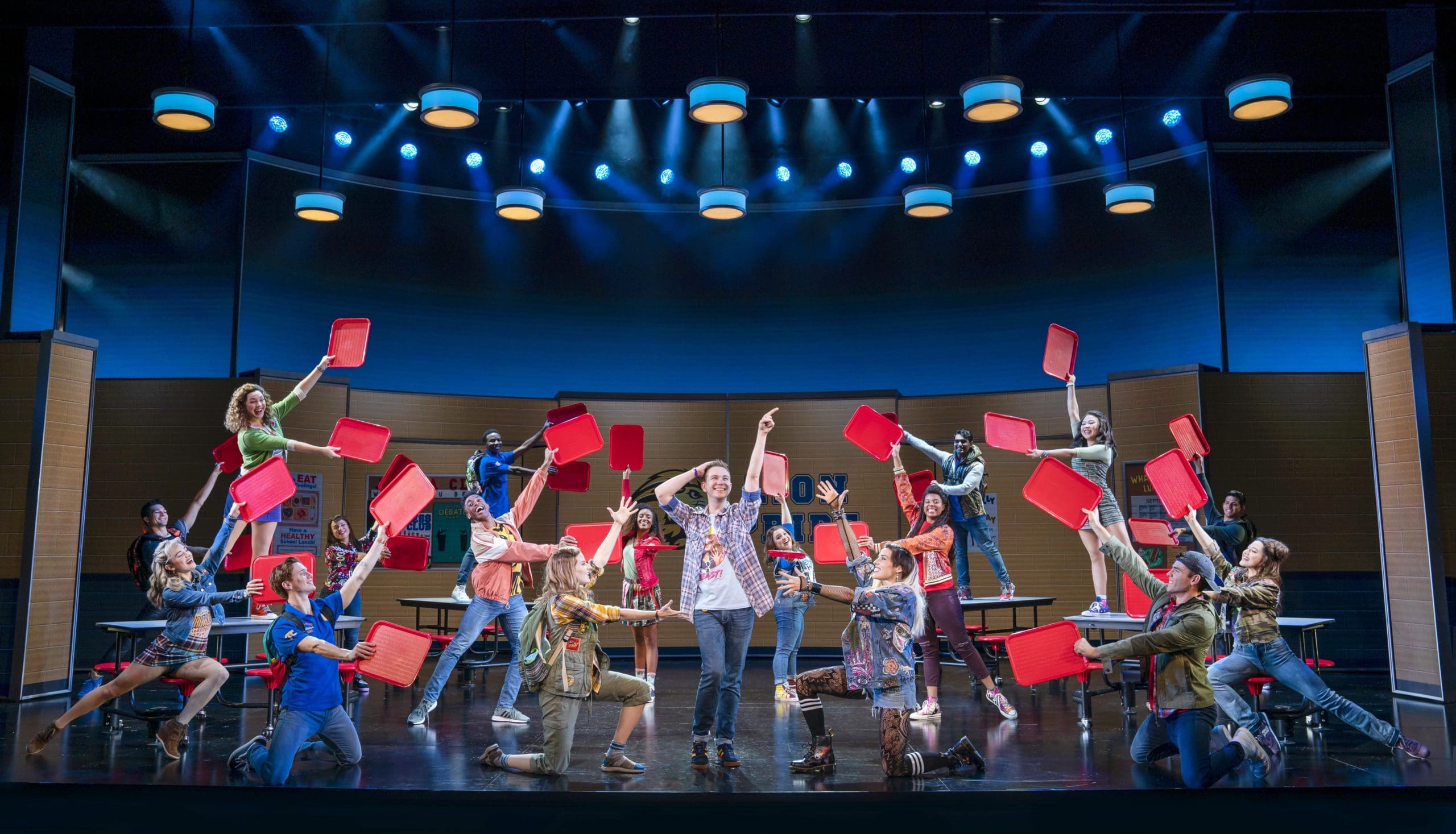 Mean Girls takes a comic anthropological look at high school cliques. (Photo by Joan Marcus)