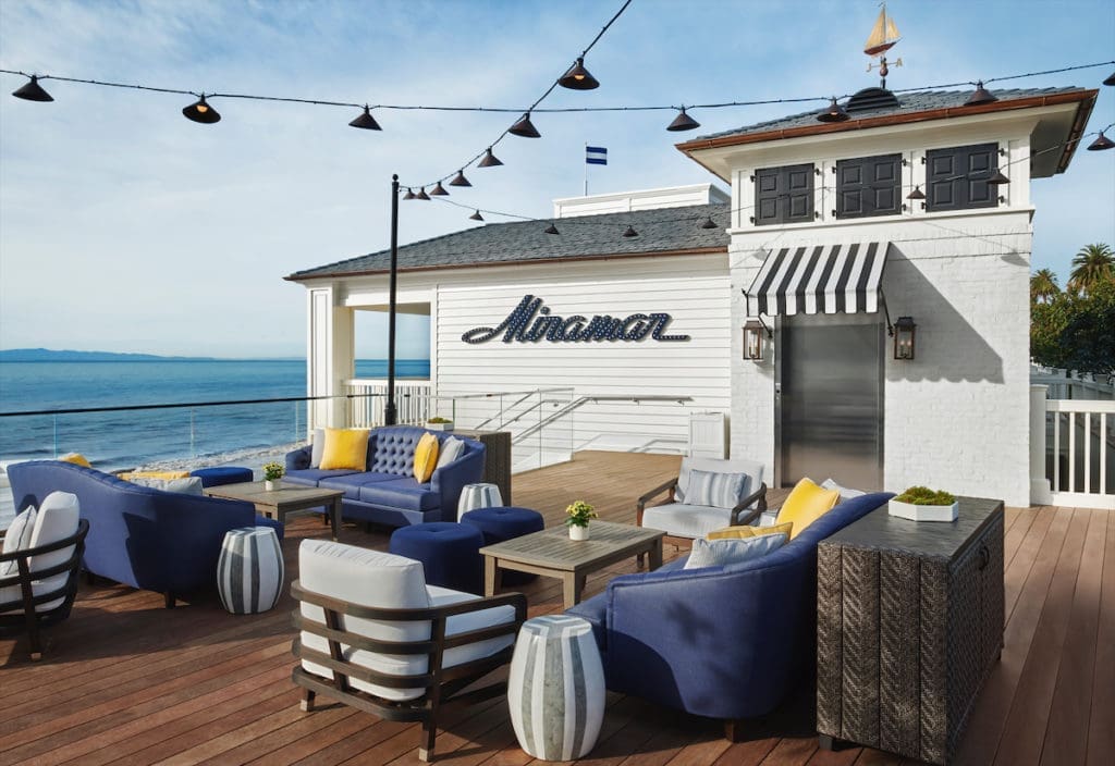 The Rosewood Miramar Beach Bar.