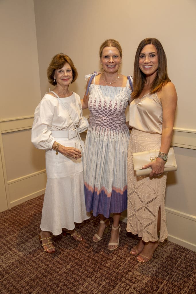 Nancy Bertin, Valerie Dieterich, Emily Yardley at the Arms Wide Adoption Services luncheon (Photo by Jenny Antill)