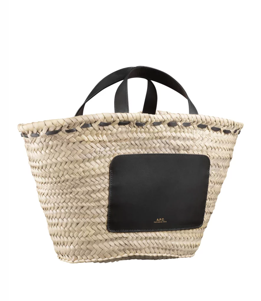 The A.P.C. Zoe Small Basket Bag is perfect for those with limited luggage space.