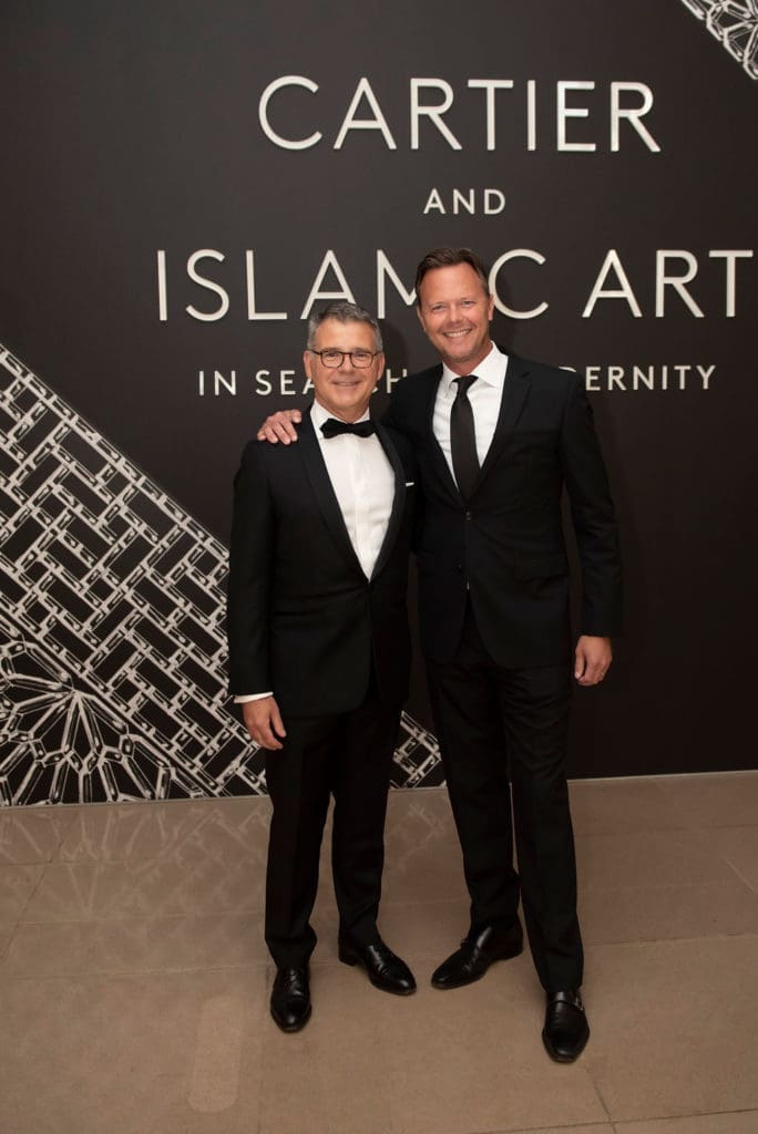 Pierre Rainero, director of image, style and heritage at Cartier International; Brendan McGuire, PNC regional president for North Texas (Photo by Tamytha Cameron Smith and Simon Luna of the Mamones LLC) 