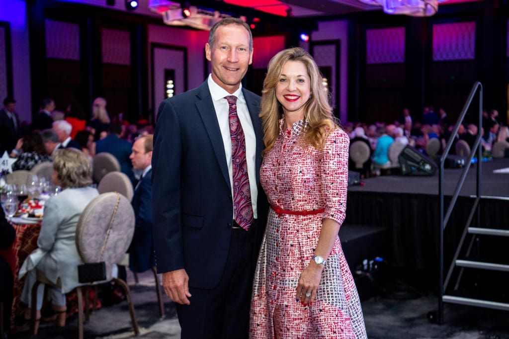 Ron & Julie Baker Finck, president and CEO of the Barbara Bush Houston Literacy Foundation, attending A Celebration of Reading (Photo by Michelle Watson, CatchLightGroup.com)