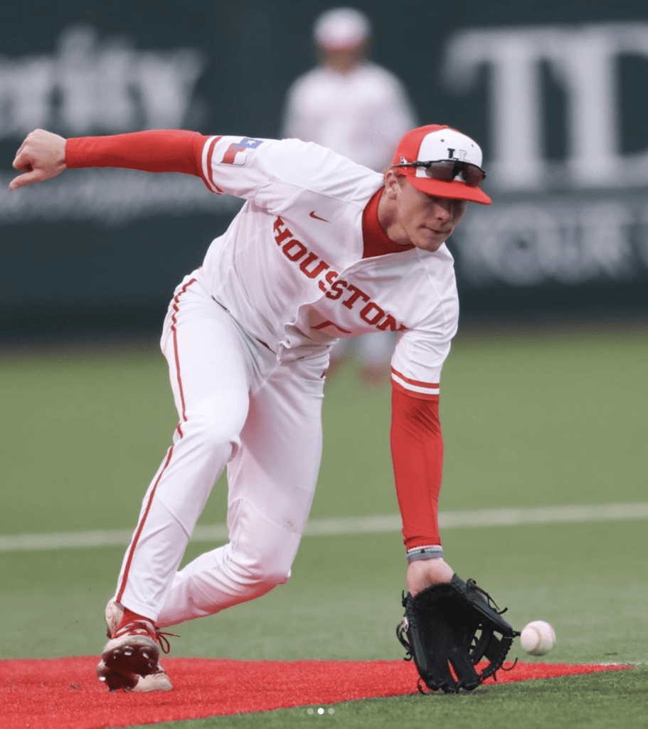 Shortstop Zack Arnold has been a steady presence for UH baseball. (@UHCougarBB)