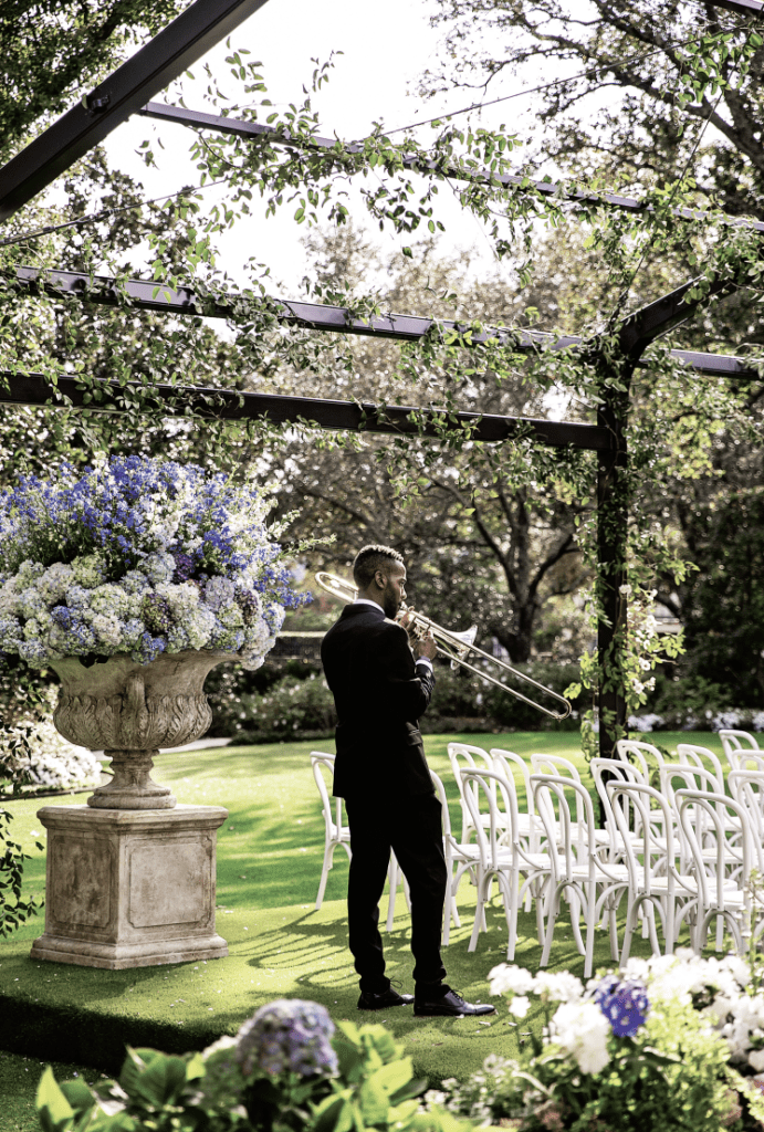 Meredith Flores and Mason Barker's wedding was an outdoor dream. (Photo by John Cain Photography)