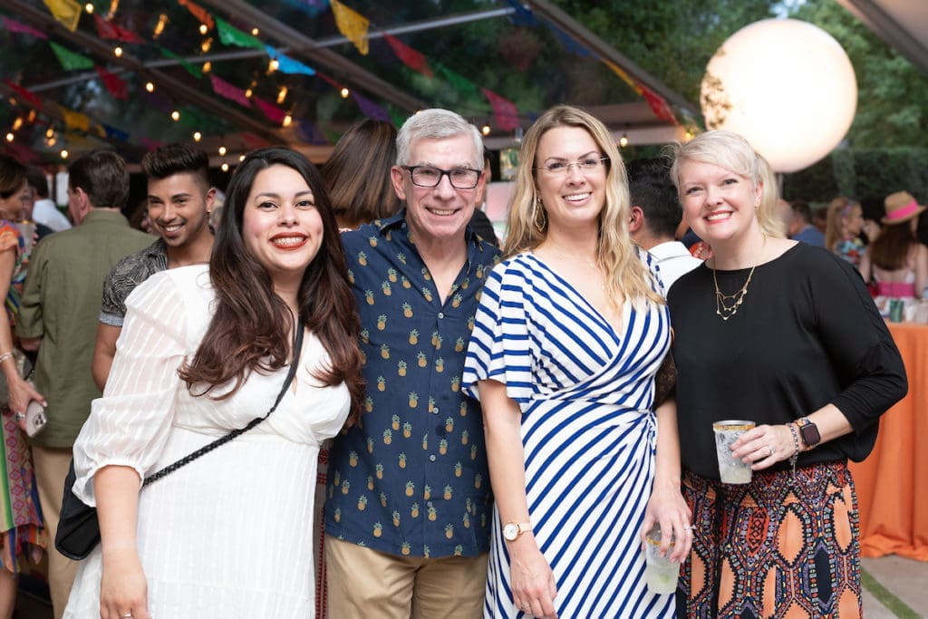Silvia Rocha Tran, Dr. Scott Sawyer, Andrea Jones, Kristin Dupeire at Legacy Community Health's Cinco de Mayo fundraiser (Photo by Daniel Ortiz)