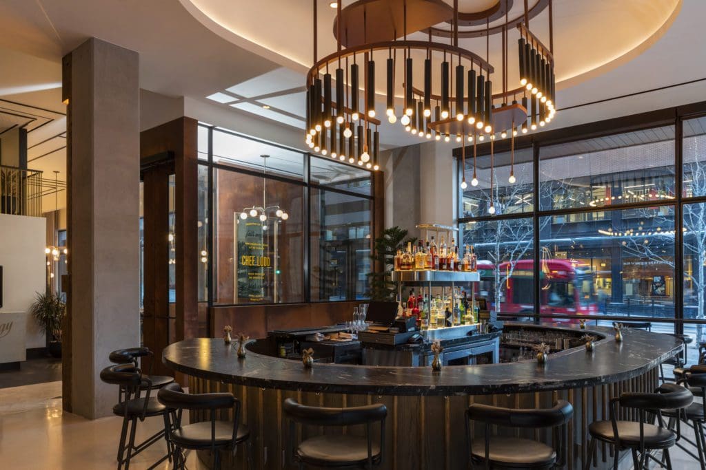 At Thompson Denver, Chez Maggy's Bar M features craft cocktails and bites. (Photo by Julie Soefer)