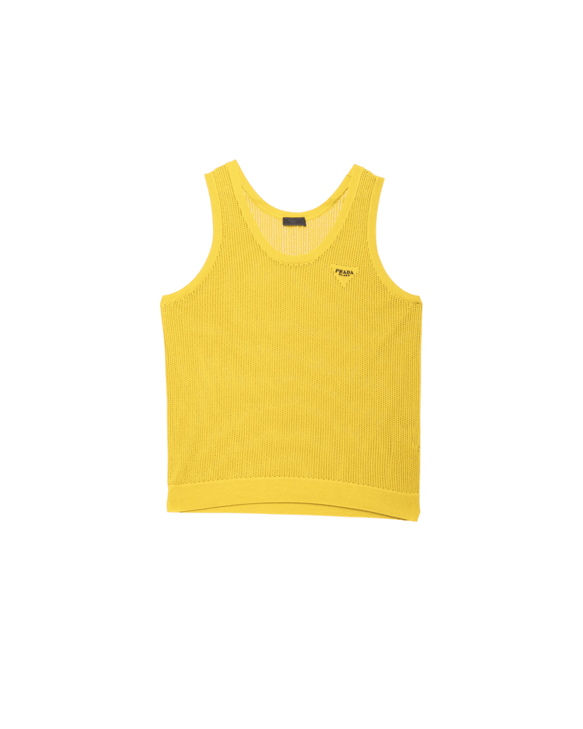 Prada Uomo silk and cotton mesh top, $1,320, available at Neiman Marcus NorthPark