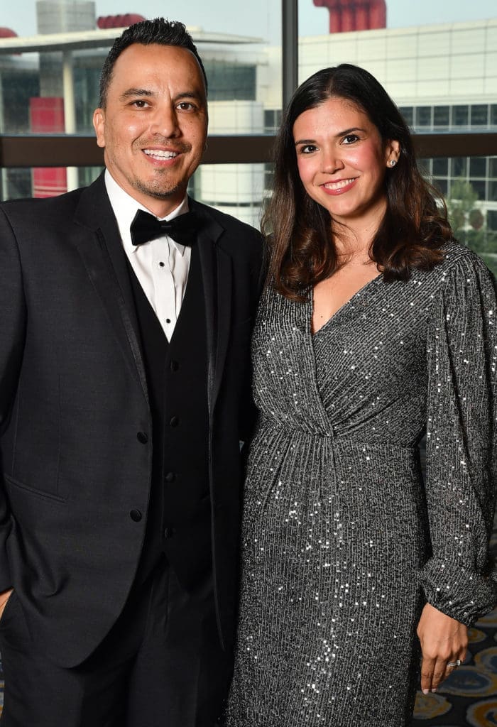 Drew Wilson, Gloria Bounds at the  University of St. Thomas 75th Anniversary Gala at the Hilton Americas Houston (Dave Rossman photo)