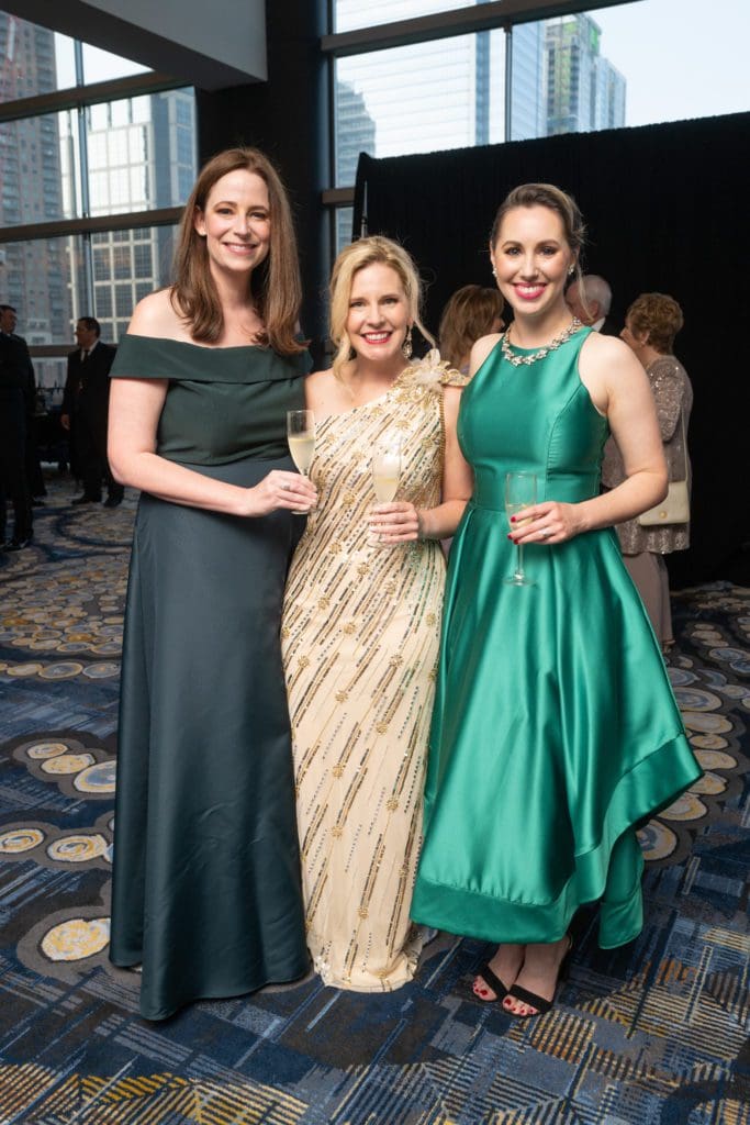 Meredith McCrary, Dawn Koenning, Jacquelyn Olexa at the UST 75h anniversary gala (Photo by Daniel Ortiz)