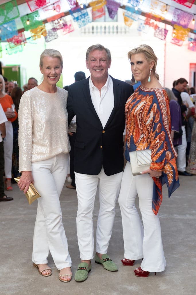Mimi Gammill, Neal Hamil, Courtney Hopson at Legacy Community Health's Cinco de Mayo fundraiser (Photo by Daniel Ortiz)