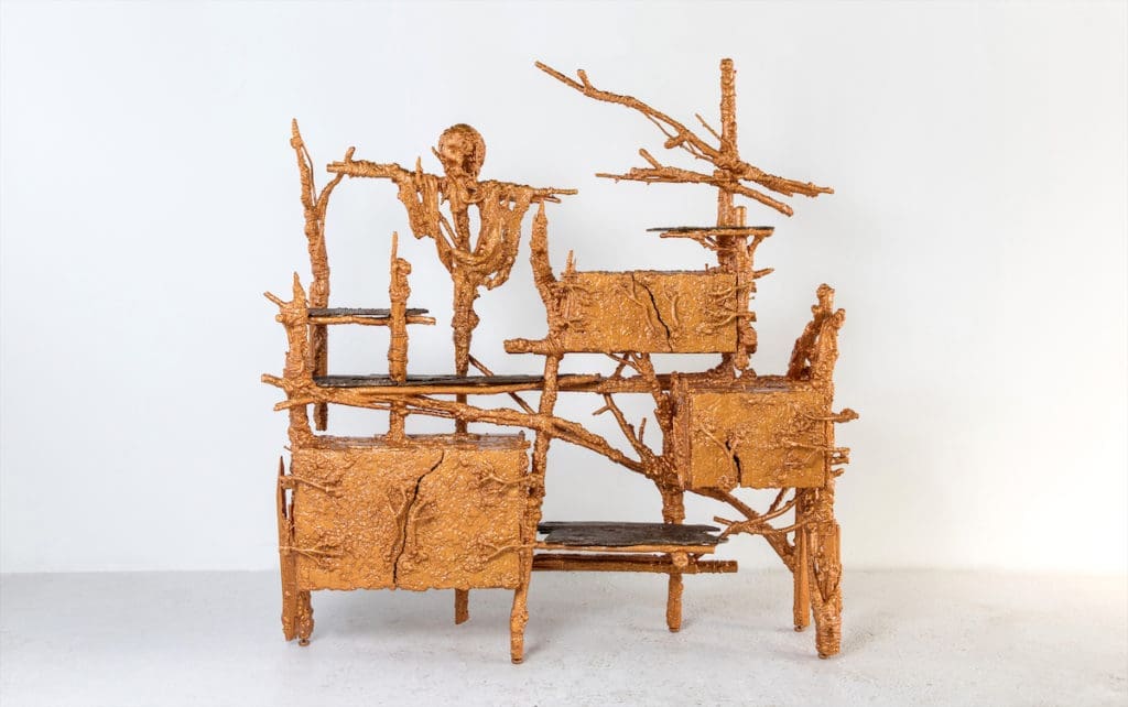 Chris Schanck’s Banglatown, 2018, is part of his current retrospective at the Museum of Arts and Design, NY. (photo by Michelle and Chris Gerard)
