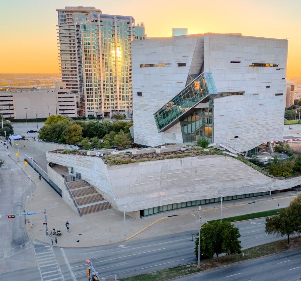 The Perot Museum of Nature and Science has stood out in the Dallas skyline since 2012. (Courtesy of Perot)