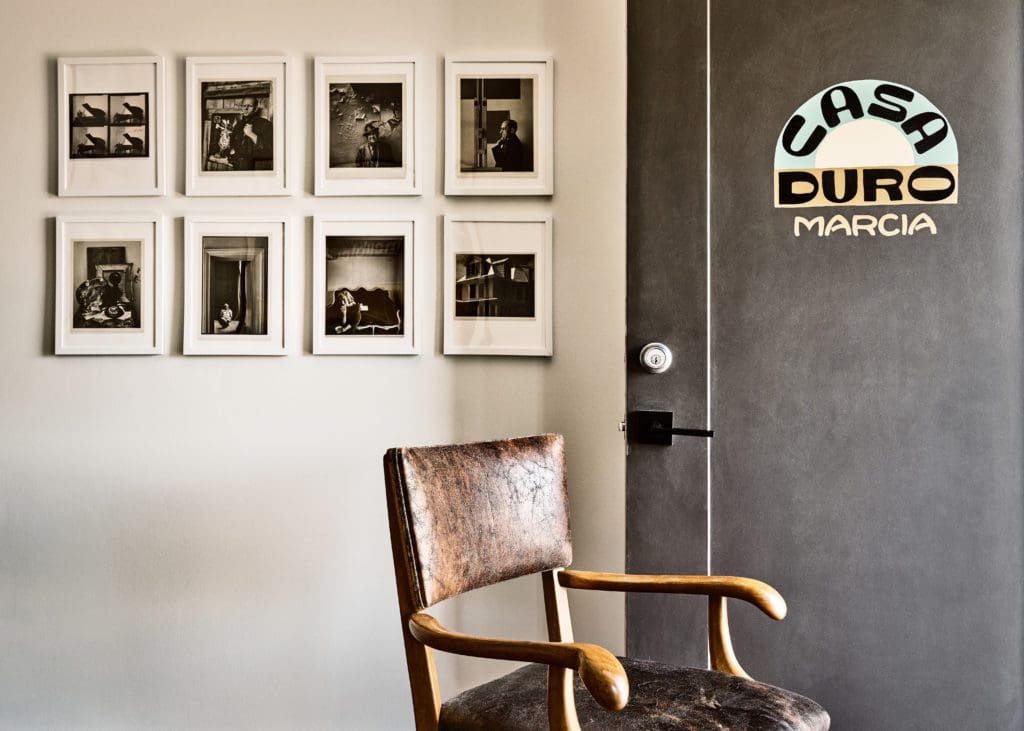 The Marcia apartment in Casa Duro includes black-and-white photography along with art from designer Corbin Sees' own collection. (Photo by Stephen Karlisch).