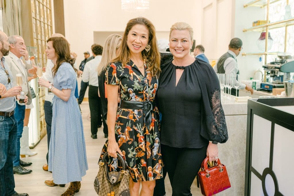 Aliza Fan Dutt, Debbie Pakzaban at the PetSet party at de Boulle Diamonds & Jewelry (Photo by Si Vo Photography)