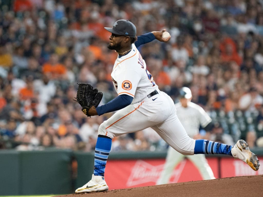 Astros starter Cristian Javier can rack up strikeouts even when he doesn't have his best stuff. (Photo by F. Carter Smith)