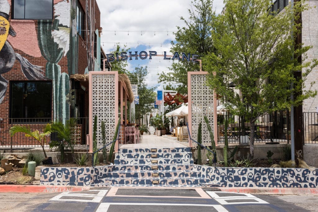 Bishop Lane is a new outdoor pop-up experience in Bishop Arts. (Courtesy of Exxir Hospitality)