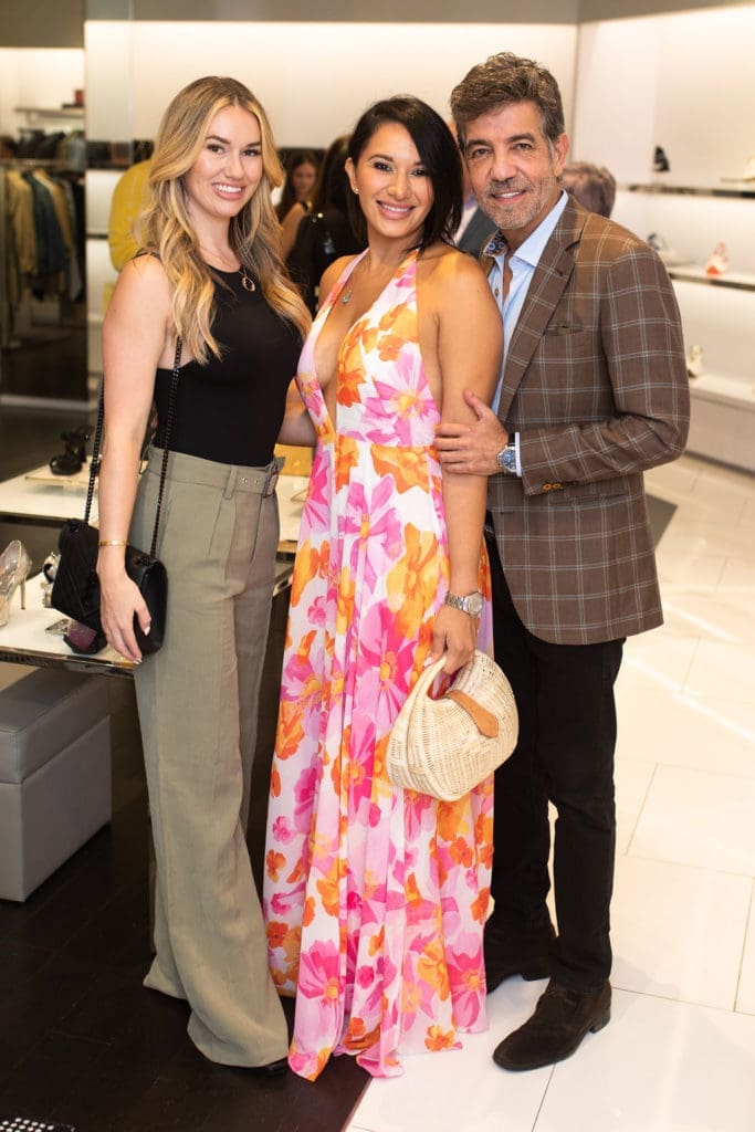 Desiree Jacobs, Vanessa Leery, Dr. Alex Lechin at Cocktails for a Cause in the Michael Kors boutique in The Galleria (Photo by Leah Wilson Photography)