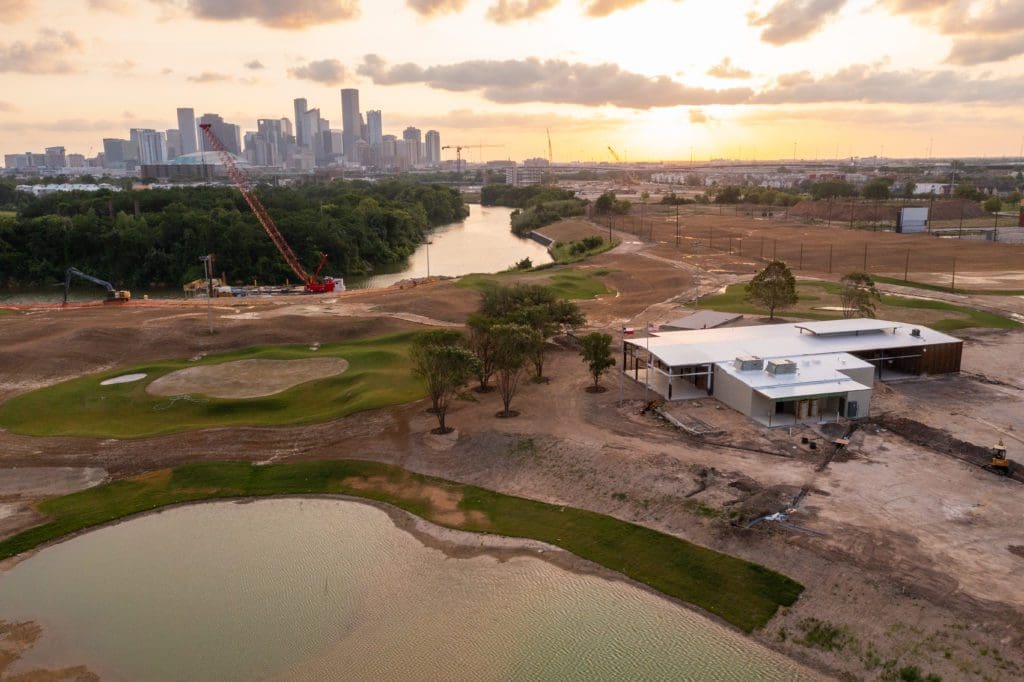 East River 9 and the Riverhouse Houston are designed to play off one another.