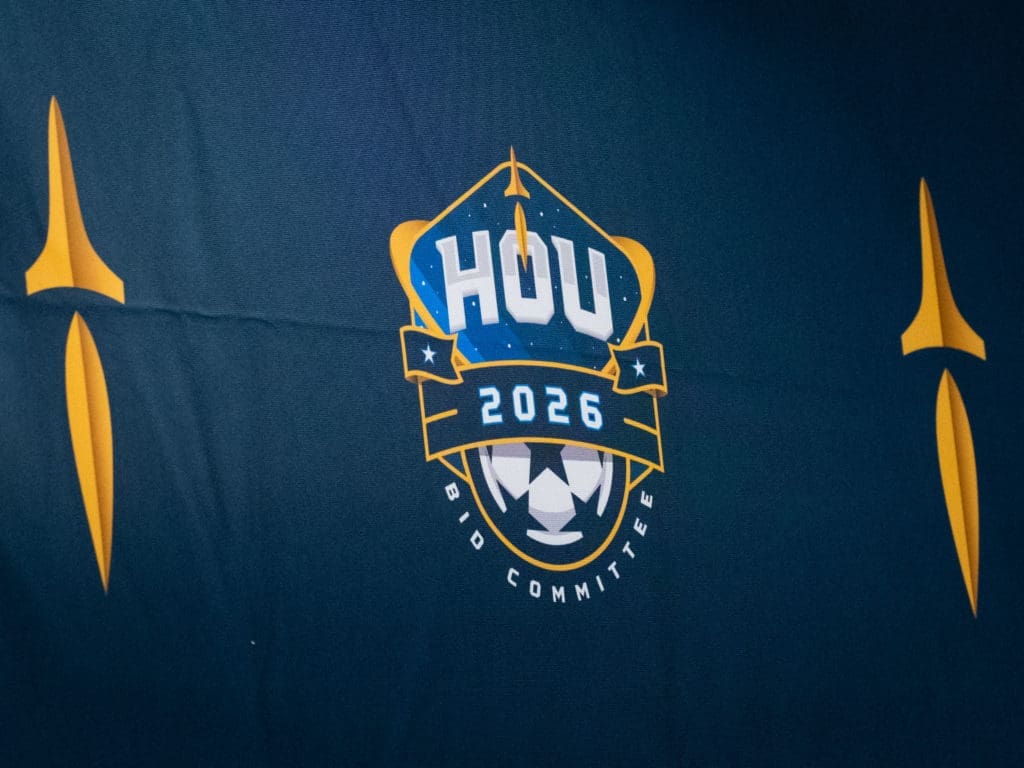 Houston's World Cup logo will get plenty of play in the next four years,  (Photo F. Carter Smith)