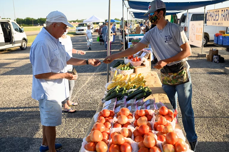 Where else can you interact with the farmer who grew what you're buying? Cowtown Farmers Market is unique.