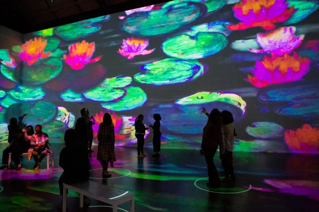 Oscar-Claude Monet is best-known today for his depictions of lily pads, as explored here in "Immersive Monet & The Impressionists." (Photo by Patrick Hodgon)