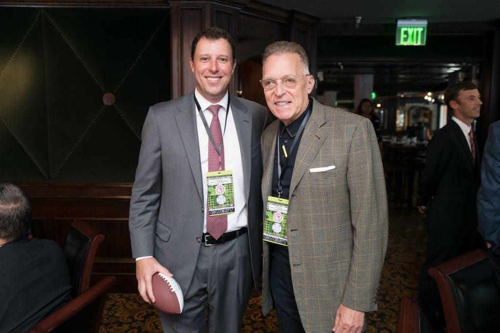Josh Sherman, Neil Tofsky at the Paul 'Bear' Bryant Awards luncheon presented by the American Heart Association (Photo by Daniel Ortiz)