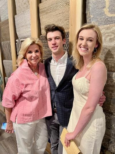 Julie Shannon, Stone Shannon, Serena Shannon at Arsin Rug Gallery for Ronel Golden's book signing (Photo by Kathryn Smith)