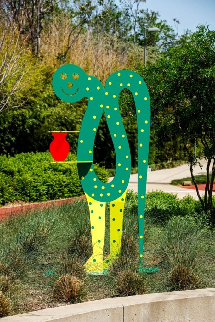 One of Hadi Hadi Fallahpisheh's Katy Trail art sculptures (Photo by Kristina Bowman)